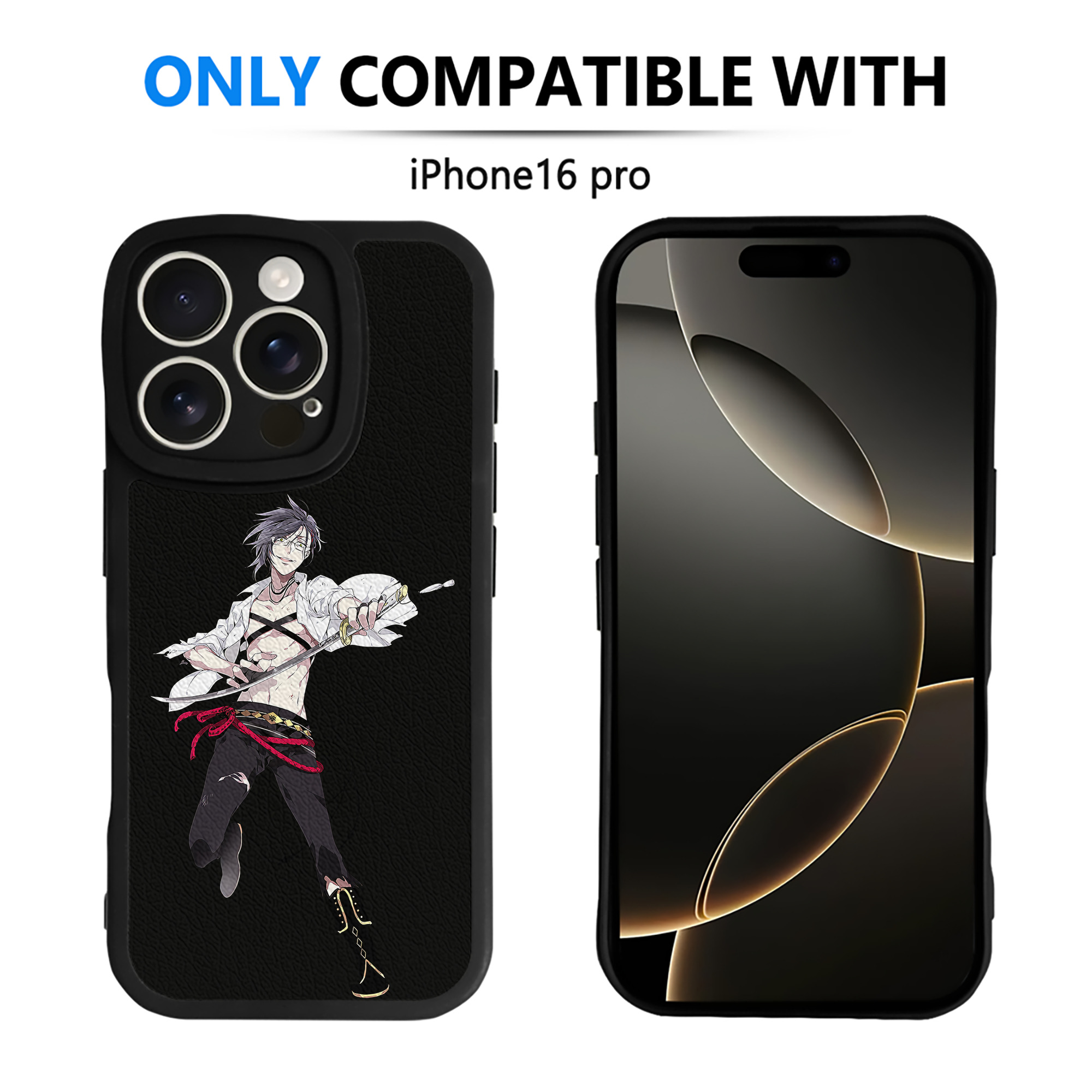 （画像用） 刀剣乱舞 Touken Ranbu 【iPhone 16シリーズ対応】シリコンスマホケース（レザー調） 材質：シリコン